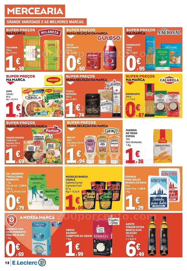 Antevisão Folheto E-LECLERC Promoções de 19 a 25 março